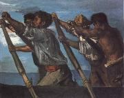 Hans von Maress, Oarsmen.Study for a Fresco at the Zoological Station in Naples